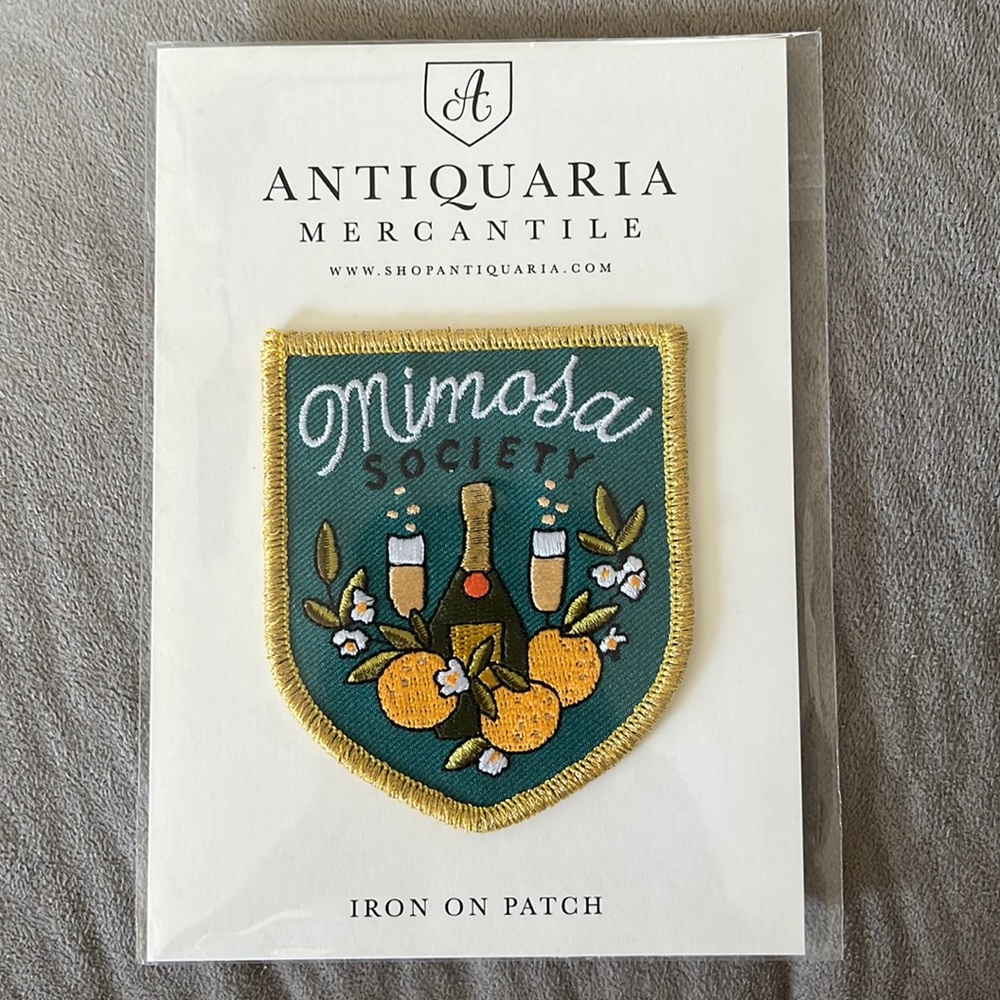 Mimosa society patch new (iron on)